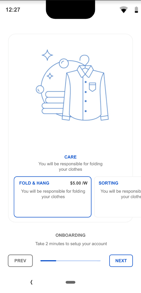 Calm Experts - Wash X UI Screenshot